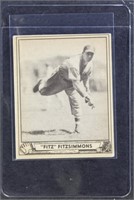 Fitz Fitzsimmons 1940 Play Ball Baseball Card #65,