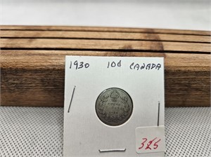 1930 CANADA 10 CENT COIN