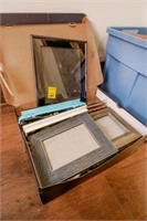 Box of Various Picture Frames