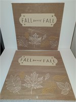 2 Pack Wood Fall Decoration