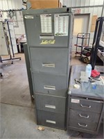 5 drawer file cabinet 28" x 18" x 62"
