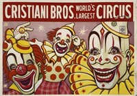 CRISTIANI BROS. "WORLD'S LARGEST CIRCUS" POSTER