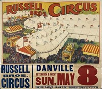 RUSSELL BROS. CIRCUS POSTER
