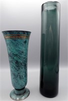 Mid Century Signed Vases Holmegaard & Israel