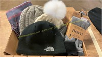 North Face Hat/headband, Born Boot Liners, Misc.