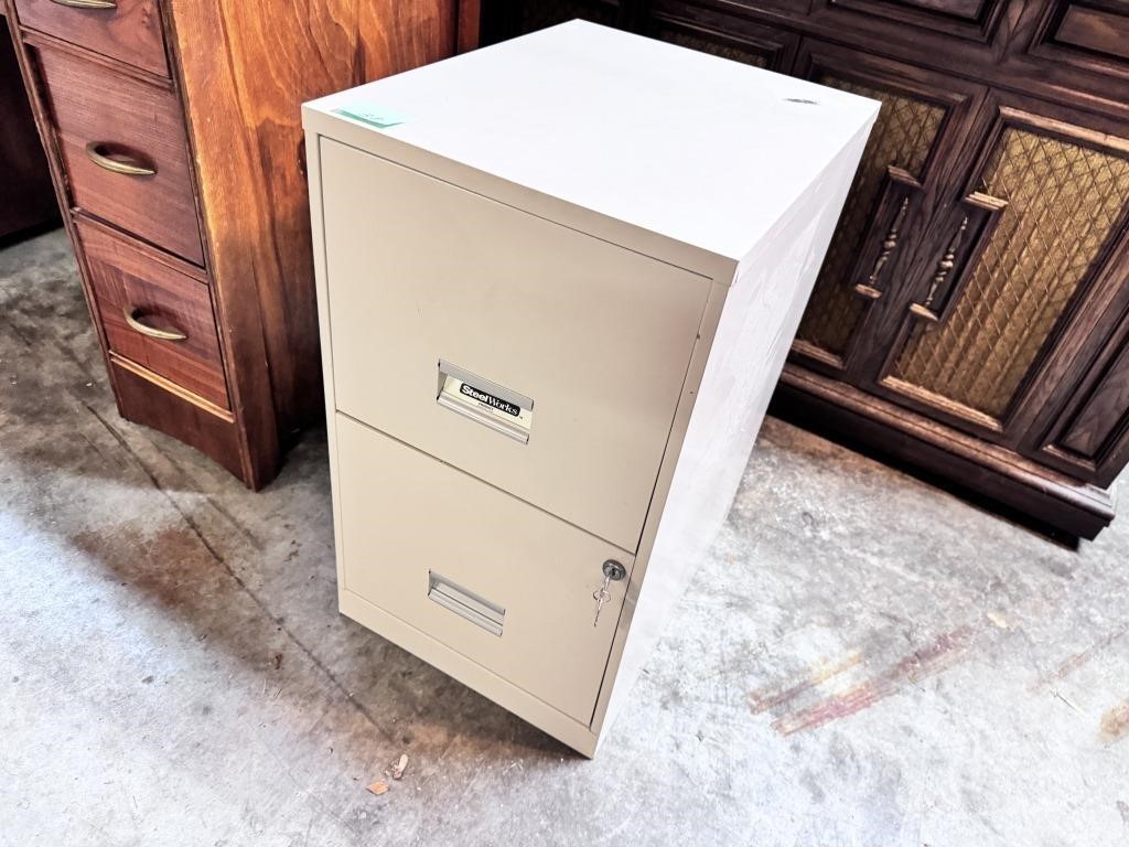 2 Drawer Metal File Cabinet