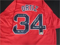 DAVID ORTIZ SIGNED INSCRIBED JERSEY WITH COA
