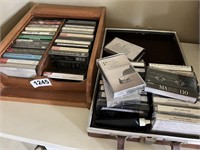 Lot of Cassette Tapes and Tape holder