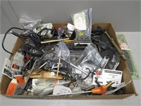 Widely assorted gun parts, hardware, cleaning