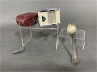 Vintage Tower Color Finder And Silver Spoon