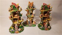 3 Pc. Vintage Easter Rabbit Bunny Treehouse