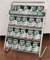 Full "Quaker State Motor Oil" Display Rack