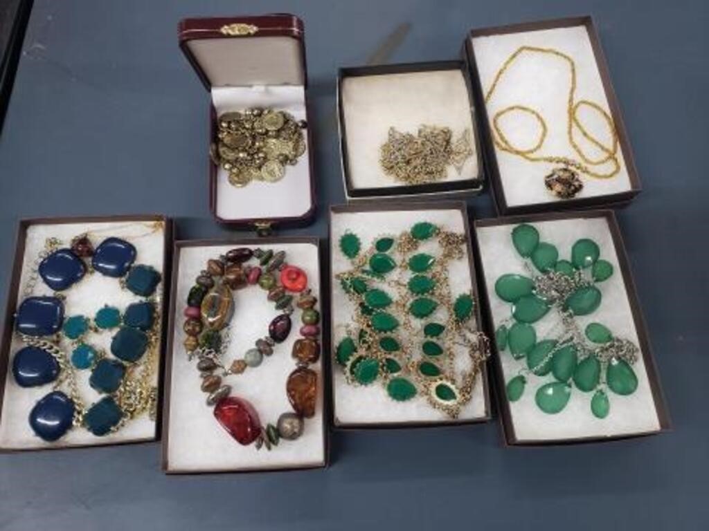 7 BOXES OF JEWELRY