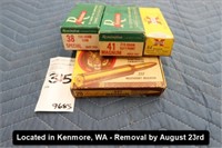 LOT, ASSORTED AMMO TO INCLUDE: .257 WBY MAG, .38