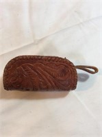 Leather handmade pouch