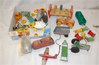 Vintage Childrens Toys - Wood Tin & Other