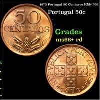 1973 Portugal 50 Centavos KM# 596 Grades GEM++ RD