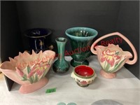 Camark Pottery Pink Iris, Hull Vase & More
