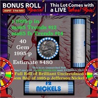 CRAZY Nickel Wheel Buy THIS 1995-p solid  BU Jeffe