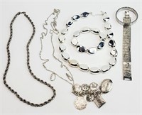 COSTUME JEWELRY #5, SILVER TONE