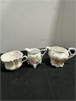 RS  Prussia cup, creamer and other creamer