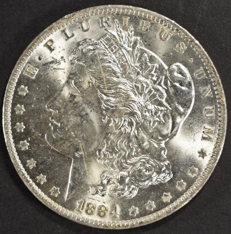 1884-O MORGAN DOLLAR CH BU