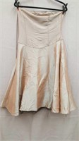 Hourglass Brown Strapless Dress- Size Large