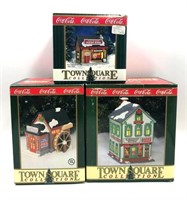 3 Coca Cola Town Square Collection Village Houses