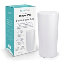 Classic Diaper Pail  White  Includes Extras