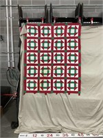 Christmas quilt wall hanging (49X60 inches)