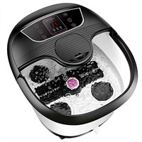 Auto Foot Bath Spa Massager w/Heat and Bubbles,