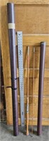 Antique fishing rod and double hard case
