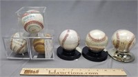 Lot of 6 Autographed Baseballs