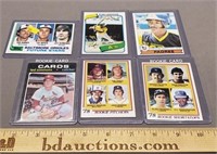 Lot of 6 Star Rookie Baseball Cards