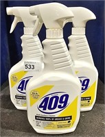 3 Spray Bottles 409 Multi-Surface Cleaner
