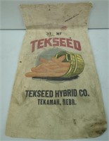 Vintage Tekseed Cloth Seed Corn Sack