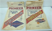 4x- Vintage Pioneer Seed Corn Cloth Sacks