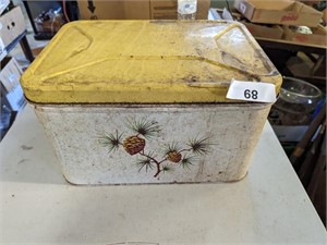 Vintage Metal Bread Box