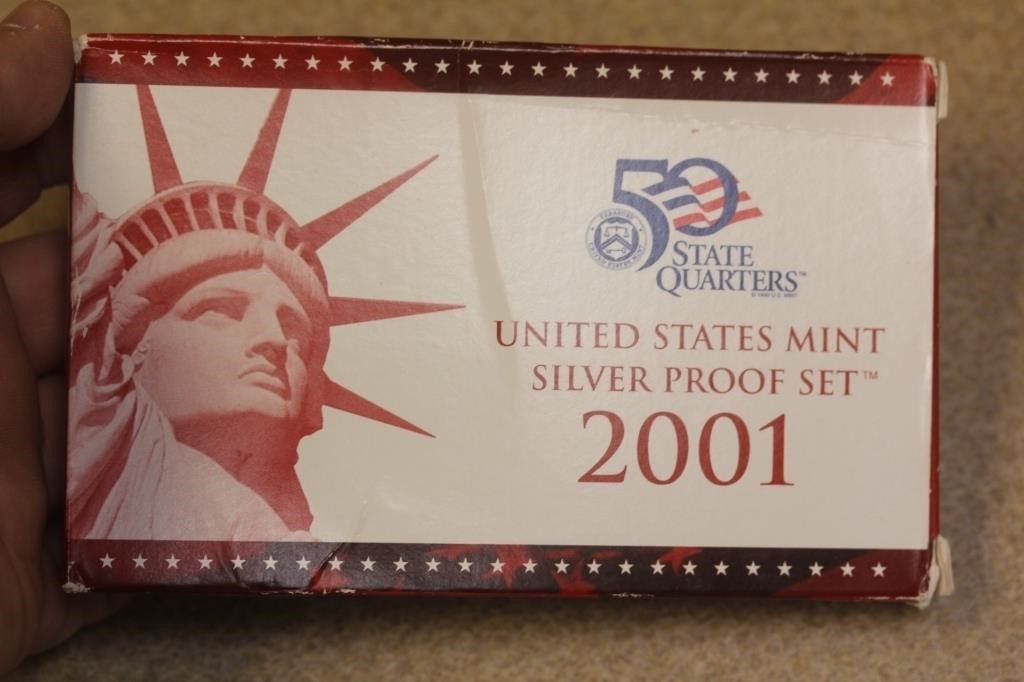 2001 US Mint Silver Proof Set