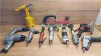 Group of.pneumatic Air tools