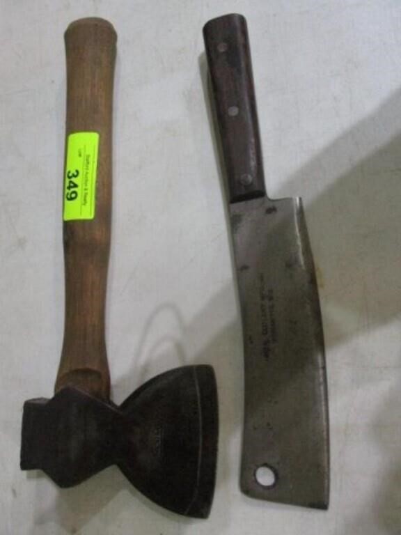 Hatchet and meat cleaver