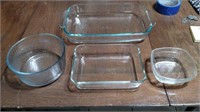 Pyrex Bakeware and Glass Bowls