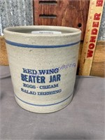 RED WING BEATER JAR, 5.25" TALL
