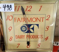 Fairmont Dairy Products Electric Wall Clock