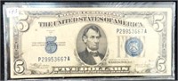 SERIES OF 1934-C $5 SILVER CERTIFICATE