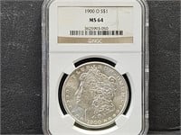 1900 O MS64 Morgan Silver Dollar Coin .