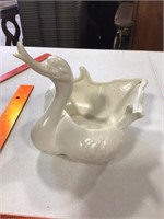 White Hull pottery swan