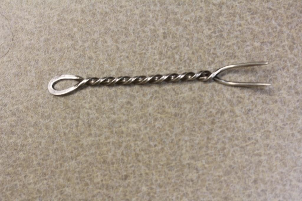 Small Sterling Twisted Cheese Fork