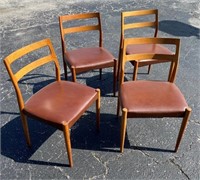 4 JOHANNES ANDERSEN FOR ULDUM MOBELFABRIK CHAIRS