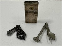 Marked Cigar Cutter, Pipe Tool, Gillette Blades